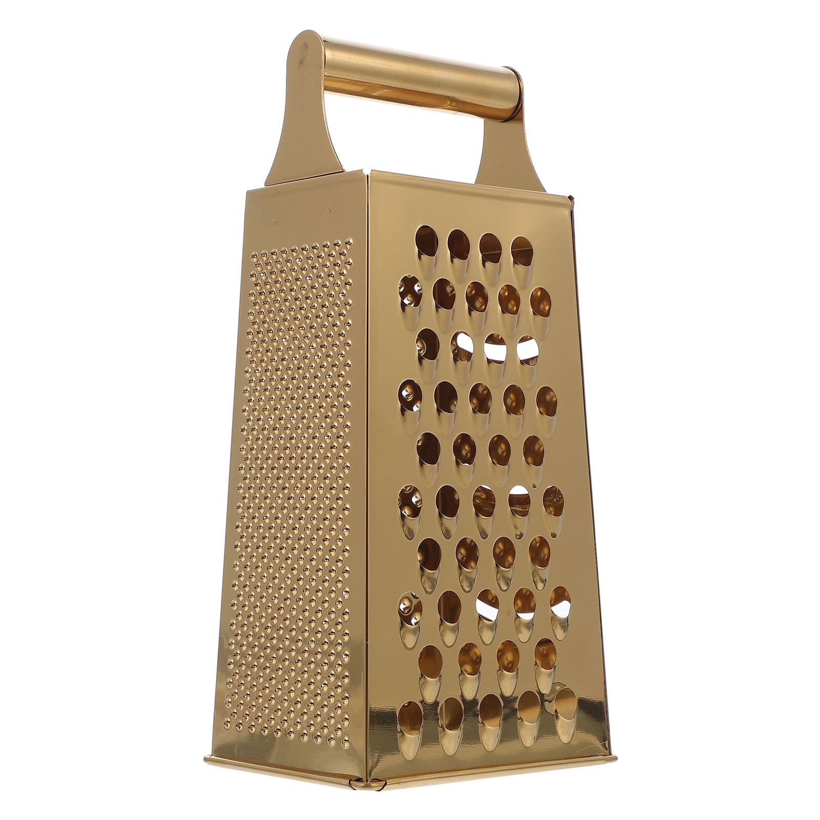 

Cheeseits измельчитель из нержавеющей стали кухонная терка для картофеля терка для хлеба овощерезка Golden Household 4 стороны золотистый