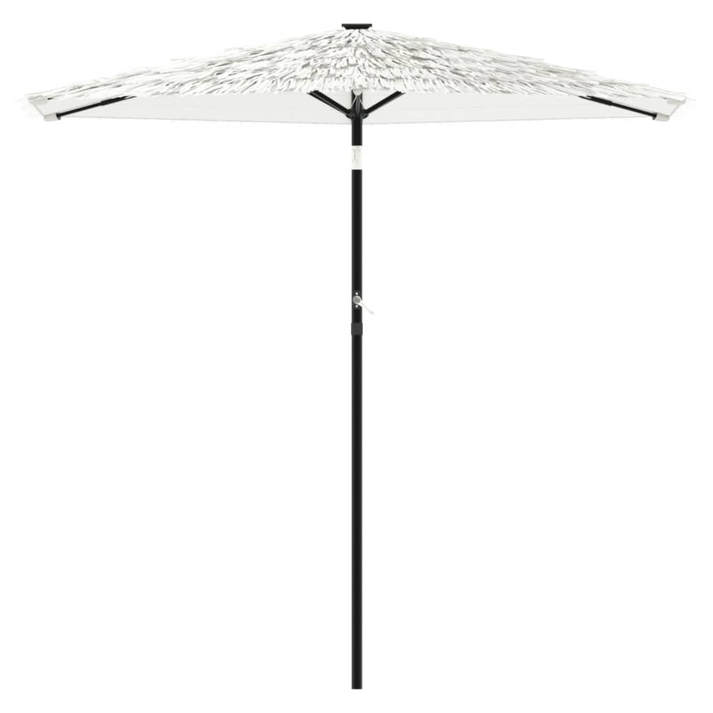 White Sun Umbrella with Steel Pole 223 x 223 x 213 cm