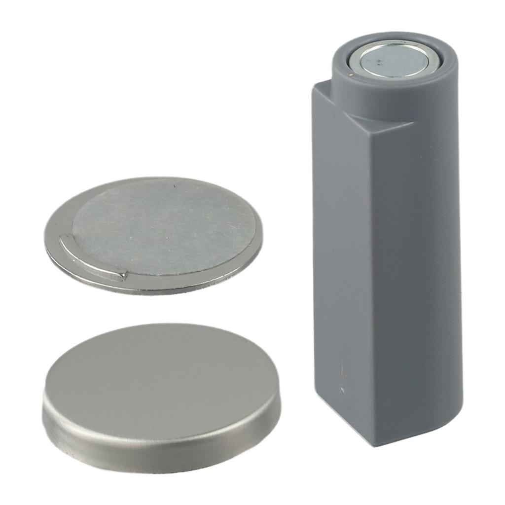 For Avoiding Door Damage Grey Stainless Steel Door Holder Door Hardware Protects Walls Sleek Design Convenient Heavy Use