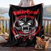 Coperta Calda in Flanella con Motivo Motorhead, Coperta Leggera Confortevole per Letto Divano
