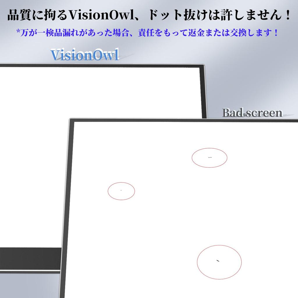 VisionOwl Mobile sRGB Color with Storage Matte IPS Adjustable Aspect FHD Compatible with and MD-14T Monitor, 14-inch Touchscreen, 100% Gamut,