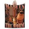 Marcus The Worm I Dont Like This Rock Super Warm Throw Blanket for Kids and Adults Cozy Winter Blanket for Couch Bed Home Decor