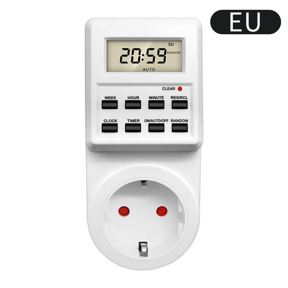 TM03 Digital Timer Switch Outlet Electronic Kitchen Timer Outlet 12/24 Hour Cycle Programmable Timer Outlet Time Setting3