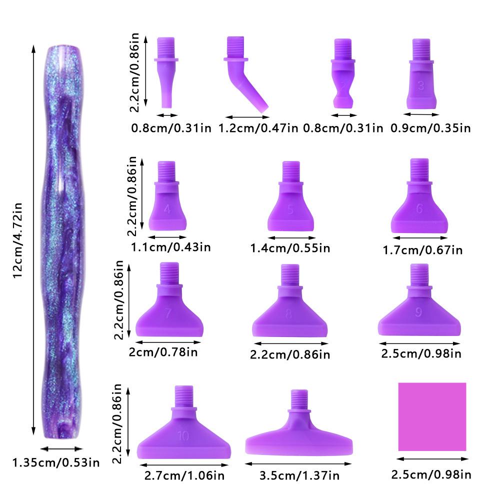 5D Diamond Painting Pen Set with Glue & Drill Bits for DIY Embroidery