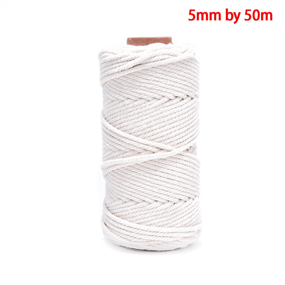 1//2//3//4//5//6mm Cotton Twisted Cord Rope Artisan Macrame String DIY Crafts
