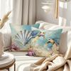 Dreamy Oceanic Vibe Pillow CoversLiving room sofa cushion cover, soft and comfortable, bedroom room decoration