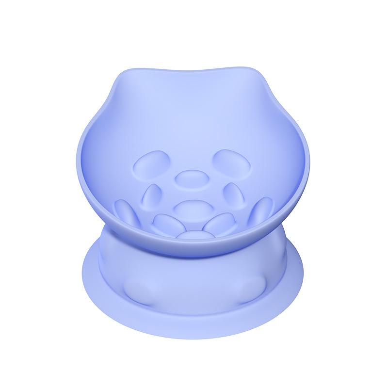 Pet Slow Food Cat Bowl Silicone Suction Cup Tableware Small and Medium Dogs Anti-choking Slow Food