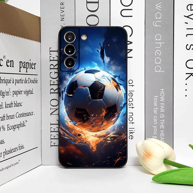 Creative Lightning Football Printed Phone Case for Samsung Galaxy S26 S25 S24+ S23 Ultra S25+ S22 Plus S21 FE S20 5G Soft Cover