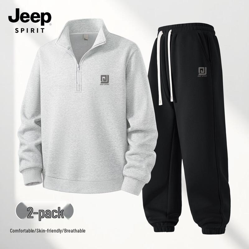 

Мужской комплект: Толстовка с молнией до середины и спортивные штаны JEEP SPIRIT XL