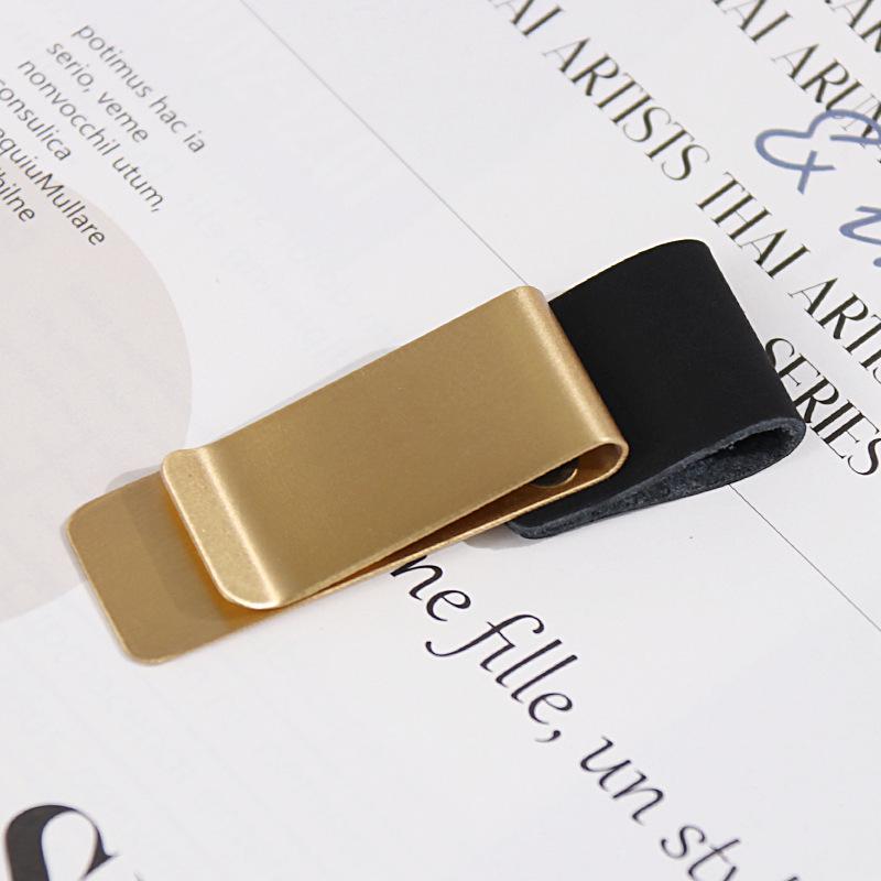 Brass Clip & Pen Holder for Laptops and Planners