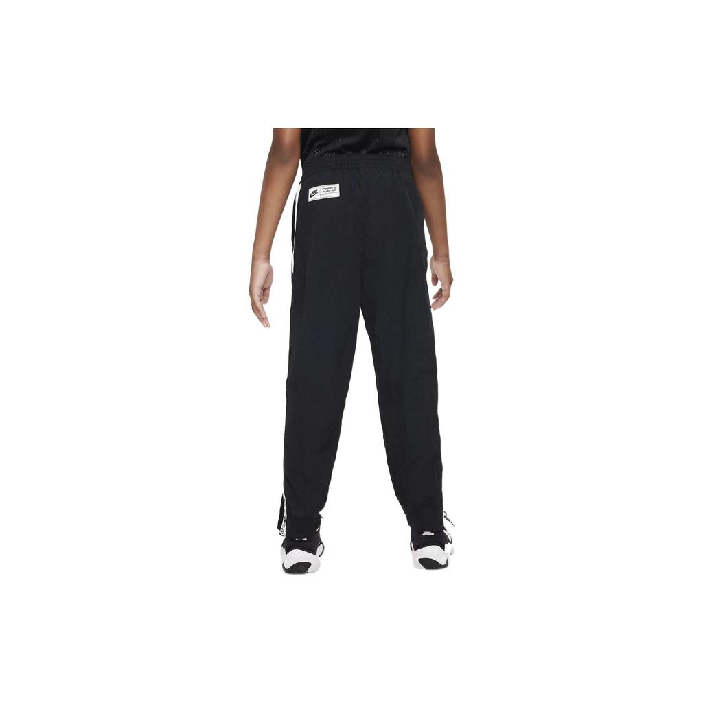 Nike Logo Cuffed Casual Knit Sports Pants Kids bottoms Black DQ8950-010
