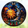 Película Decorativa de Eletrostática Sol Lua Fácil de Instalar e Trazer Atmosfera Artística para Suas Janelas