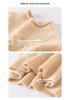 Women's Half-High Neck Cable Knit Cashmere Sweater - Diamond Pattern, Thick & Warm for Autumn & Winter