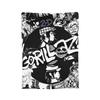 Gorillazs Rock Music Knitted Blanket Flannel Lightweight Throw Blanket for Outdoor Travel Bedroom Quilt