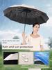 Umbrella for Men and Women, Large Size, Reinforced and Thickened, Dual-Use for Sun and Rain, Foldable, Wind-Resistant, Automatic, Suitable for
