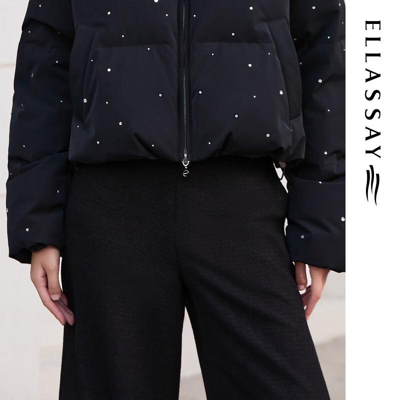 ELLASSAY Women's Minimalist Straight-Leg Cropped Trousers