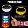 10 Pulseiras LED Ativadas por Som com LED Estroboscópico Piscante Controle de Música Acende para Rave, Prêmios de Jogos Lembrancinha de Festa de Aniversário Presente de Dia dos Namorados