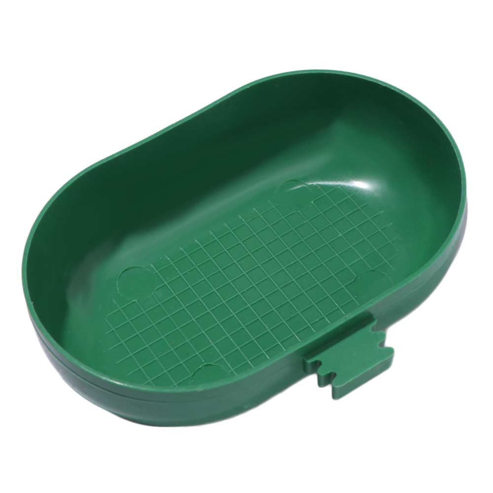 Bird Feeder Box Portable Parrot Bathtub Oval Plastic Bird Wash Shower Box Haning Bird Food Bowl for Cleaning and Feeding
