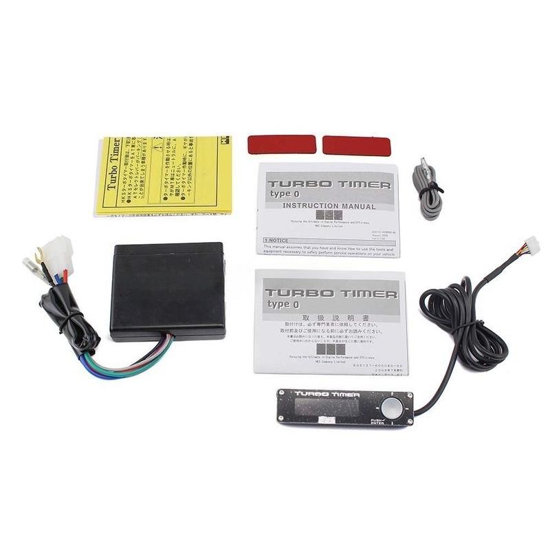 Universal Flameout Delay Device HKS Turbocharged Engine Protector Turbo Timer LED Display White/Red /Blue Display