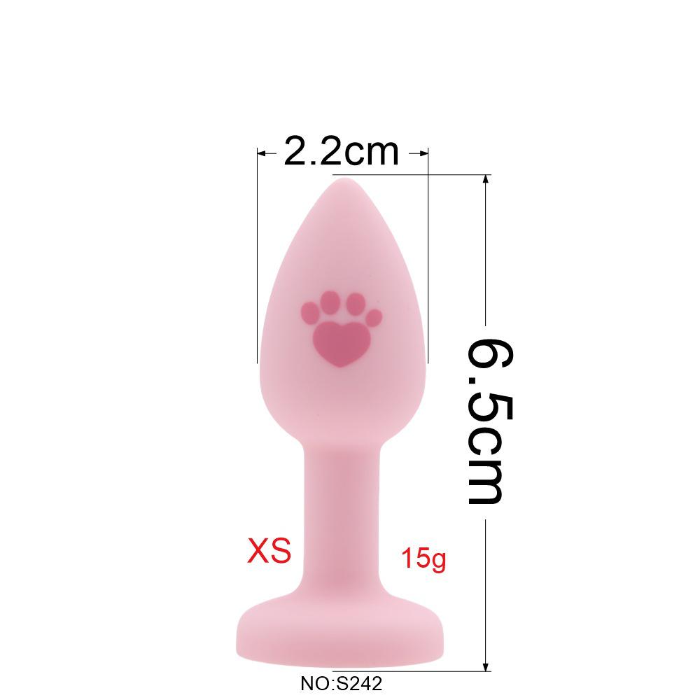Silicone Detachable Tail Excluding Diamond Screw Anal Plug Accessory