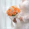 Exquisite Bridal Bouquet Baby's Breath White Rose Bouquet  Bride Accessories