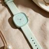 Square Student Watch Minimalist Analog Quartz Watch Faux Leather Band Simple Wristwatch for Teens Boys Girls