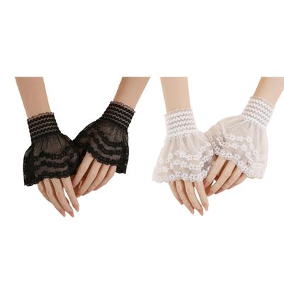 Lace Trim Sleeves Anime Detail Party Prom Masquerades Hand Sleeve Fashion Role Playing School Activities Costume Use