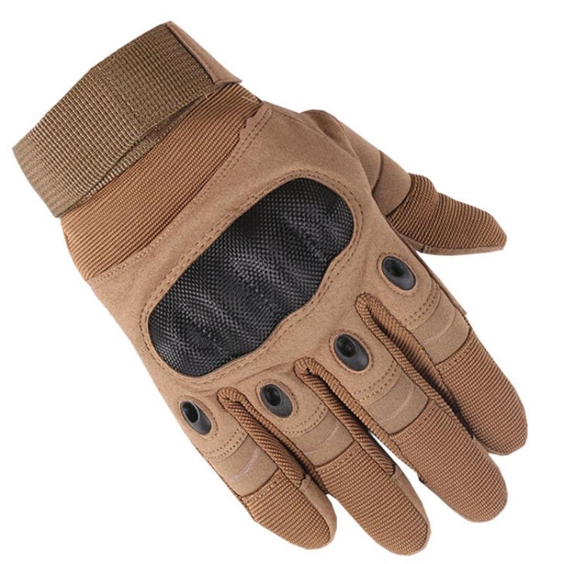 Tactical Gloves Black British Outdoor Riding Military Fans Anti-Cut Field Performance Sports Fitness Hard Shell Half Finger Gloves