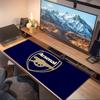 Arsenal F.C Druck Kissen Rutschfest Laptop Tablet Großes Mauspadd XXL Matte Mini-PC Spielmatte Mit Verriegeltem Rand