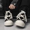Męskie buty sznurowane typu high-top w stylu retro, modne i wszechstronne, w stylu ulicznym, fajne buty deskorolkowe, lekkie i wygodne