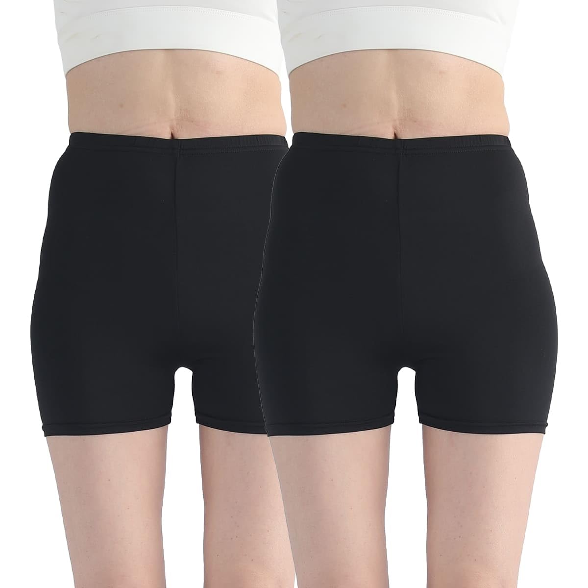 

Set of 2 summer overpants for cool to the show off dance practice inner under Nestree series [MKY factory] women, touch, pants, pants, wear, costume, чёрный