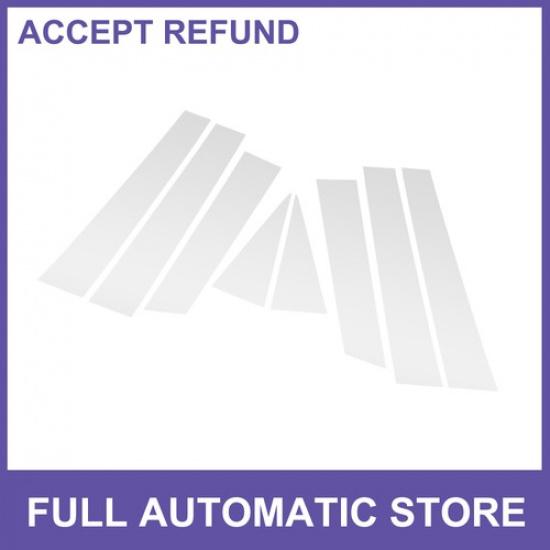 8 Pcs Door Pillar Window Trim for Nissan Rogue 14-20 Chrome Silver Tone