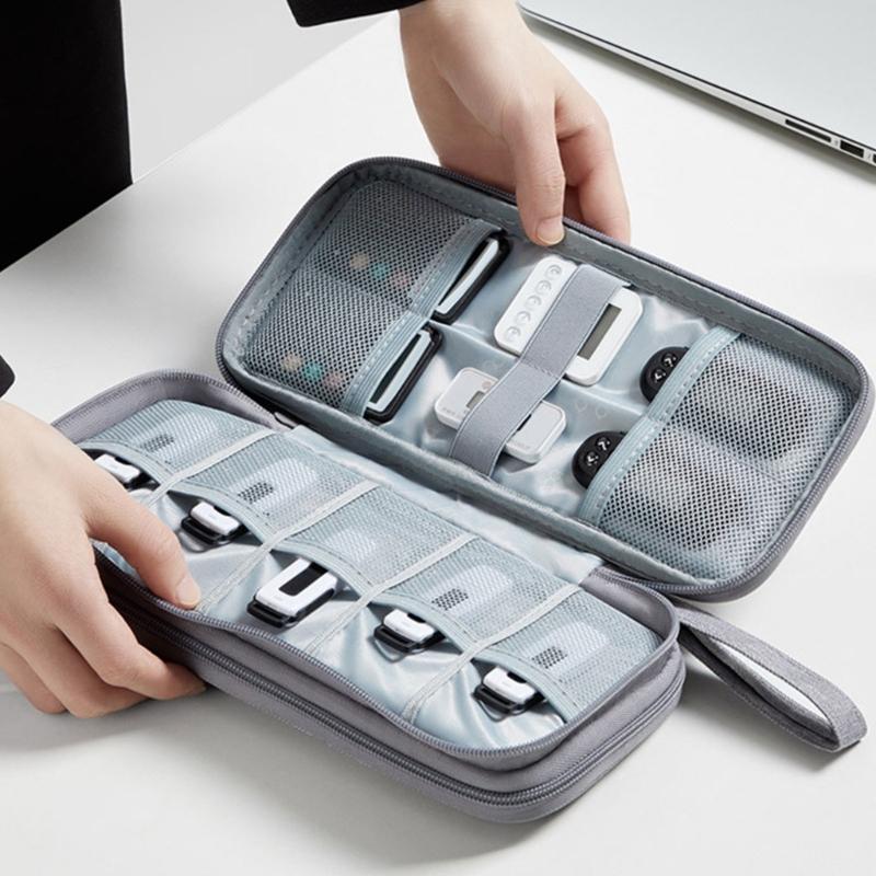 22 Capacity Multiple Pocket USB Storage Pouch Oxford Fabric Protector Flash Drive Cable Small Electronic Accessories