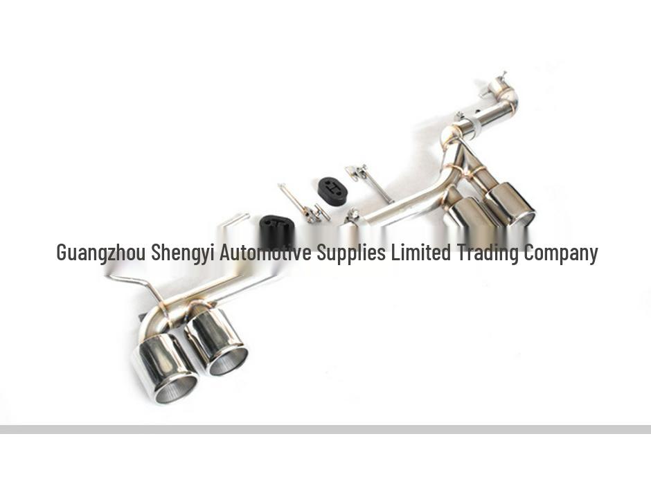 Honda Civic 10th Gen 1.0T Dual Outlet Exhaust Pipe with Carbon Fiber & Stainless Steel Tailpipe