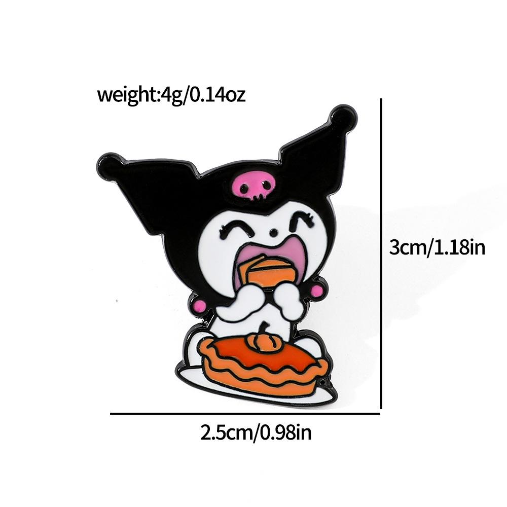 Japanese cartoon cute pudding dog Kulomi big-eared dog metal badge Sanrio kt cat alloy brooch