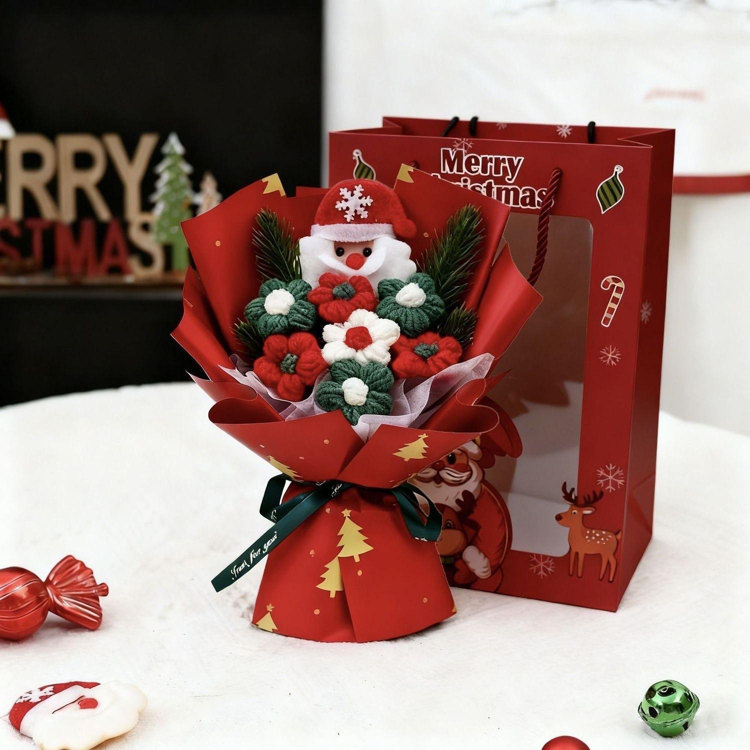 

Christmas Teddy Bear Bouquet Gift for Teacher, Girlfriend, or Best Friend