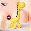 Weiches Beißspielzeug für Neugeborene Baby-Giraffe Zahnungs-Kleinkinder, Lebensmittelgeeigneter Silikon-Stick Zahnfleischpflege, Tragbarer Beruhigender Reise-Beißring BPA-Frei 0-12 Monate,