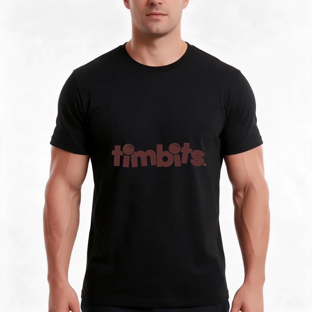 Tim Bits Timhortons TShirt Summer Casual Cotton Tee Oversized Streetwear Tops Vintage Graphic Print Loose Fit Short Sleeve