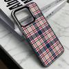 Fashionable Classic Plaid Pattern  Phone Case For iPhone 17,16,15,14,13,12,11 Plus,Pro Max,XS,Colorful Silver Black Cover
