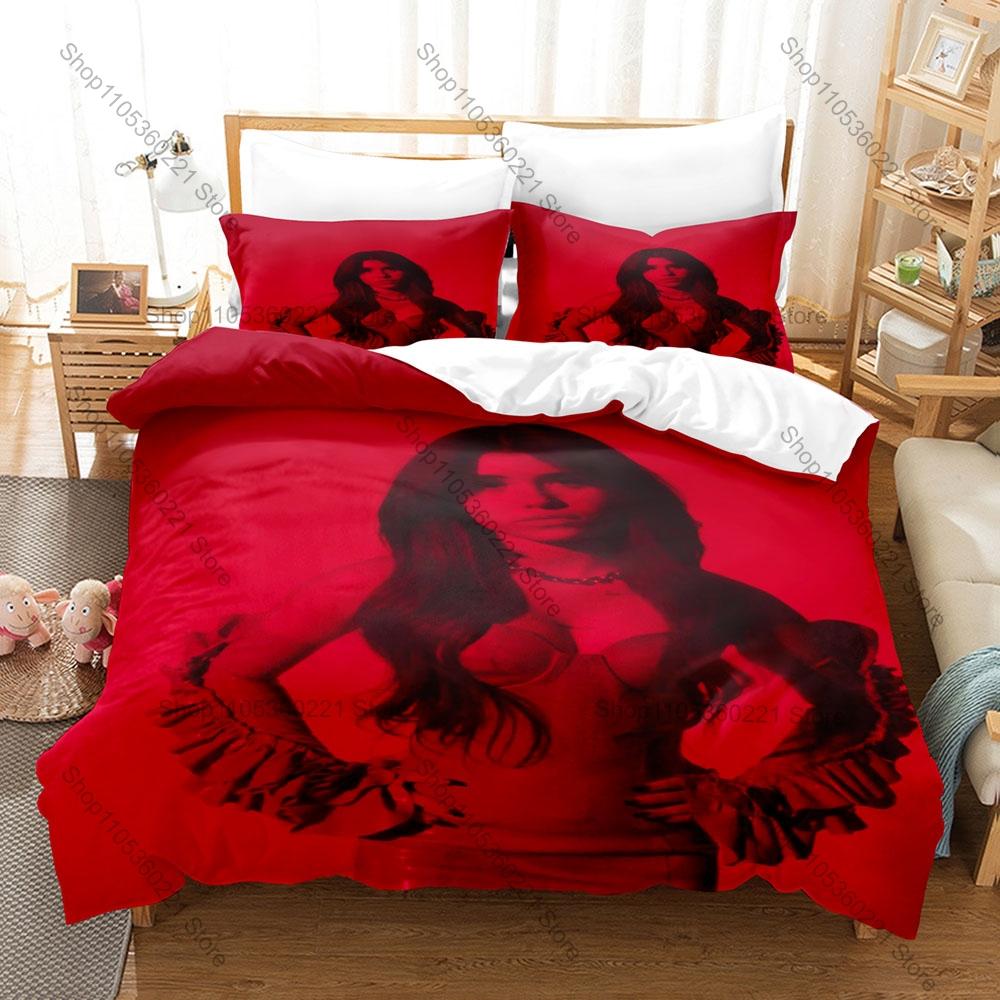 Nessa Barrett I Wanna Die Themed Duvet Cover + 2 Pillowcases, Dark Pop Song Graphic Bedding Set Home Dorm Decor for Music Lovers