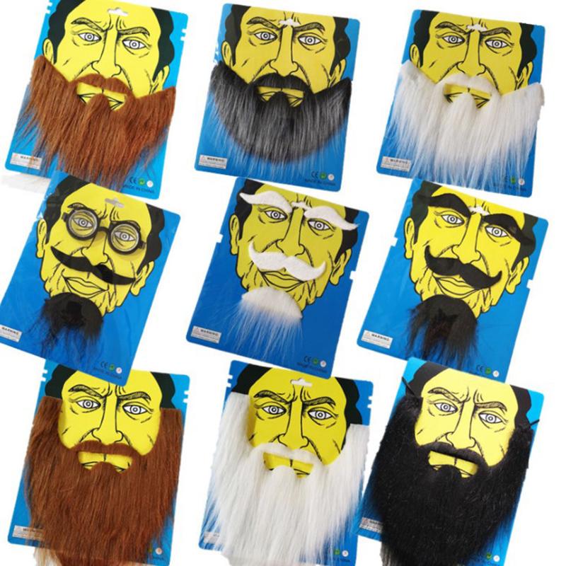 

Забавный костюм пиратской вечеринки усы косплей поддельные усы поддельная борода для детской рекламы