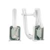 Silver Earrings with London Blue Topaz 2.82ct (2166962)