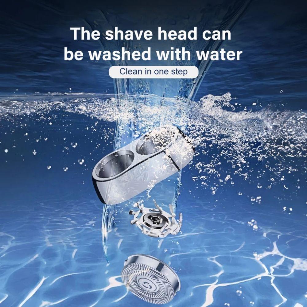 Ultra Clean Electric Shaver Digital Display Mini Shaving Portable Double Head Razor  Men