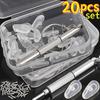 Eyeglasses Nose Pads with Screwdriver DIY Soft Silicone Air Chamber Glasses Replacement Repair Tools Anti-slip Nose Pad Screw