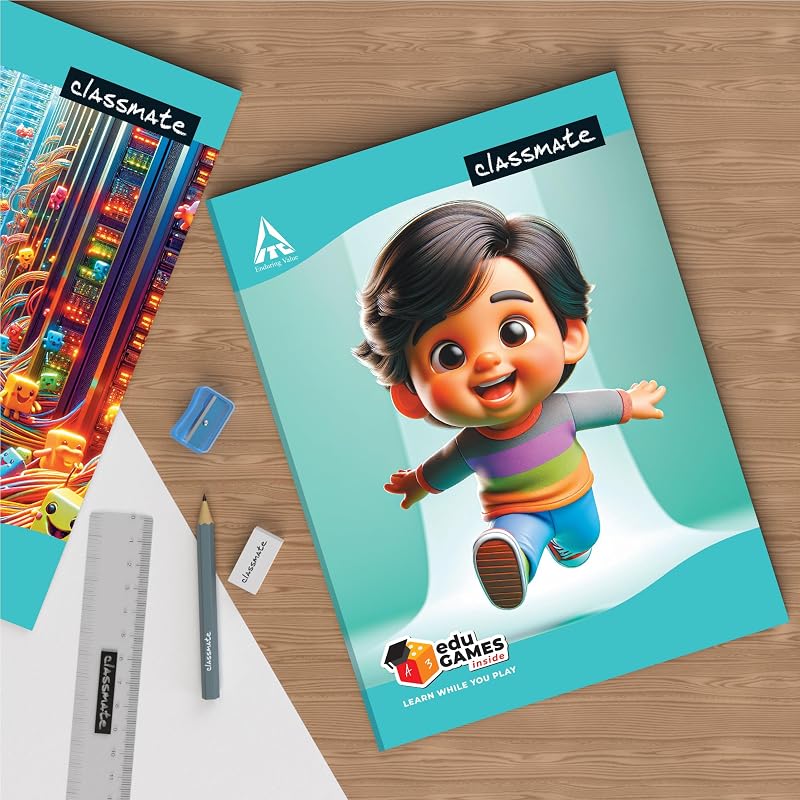 Classmate Spiral Notebook - 120 Pages (Ruled) Pack 0F 12