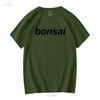Bonsai T Shirt Plant Lover Gardening Botanical Apparel Minimalist Text Trendy Clothing Nature Inspired Vintage Washed Fashion