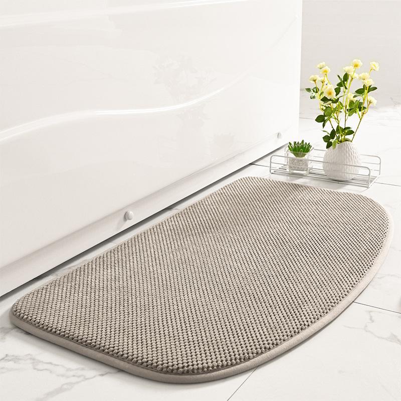 Memory Foam Bath Mat Waffle Plaid Toilet Floor Mat Water Absorbent Bathroom Carpet Rugs Hotel Shower Room Doormat Tapis