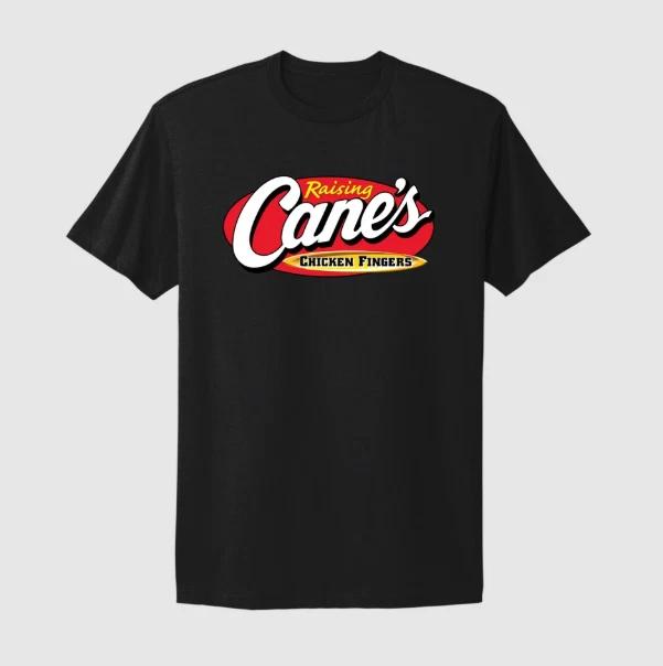 Raising Cane s Chicken Fingers Logo, Fast Food Restaurant Merch Tee S-4XL Unisex S