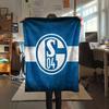 1PC FC Schalke 04 Patterned Flannel Blanket Suitable For All Seasons for Home Decor Warmth and Comfort Gifts Holiday Present