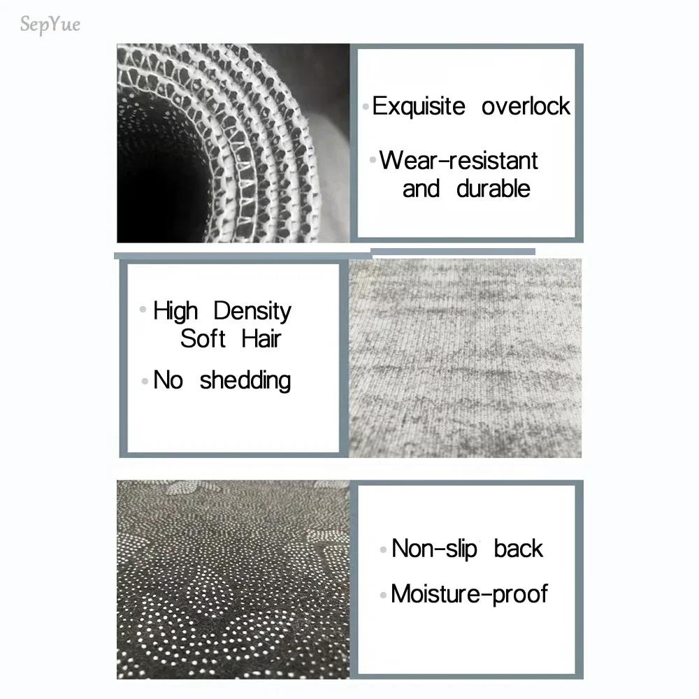 Wood Pattern Anti-Slip Kitchen Mat Absorbent Floor Rug for Bedroom Living Room Hallway Balcony Entrance Doormat